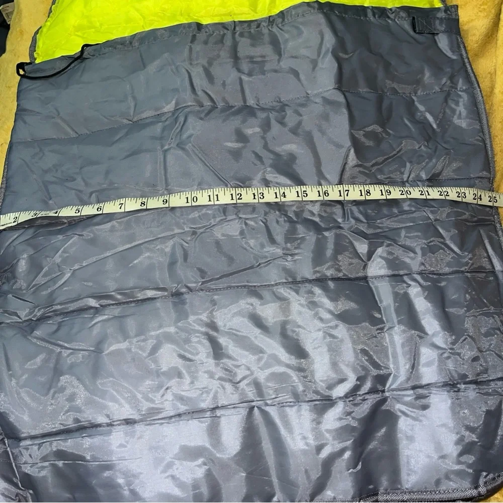 Pawsitively Posh Green Purple interior Pet Sleeping Bag
